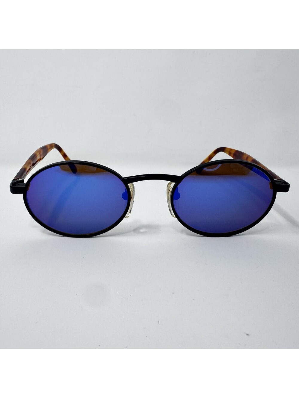 Vintage Revo 962/001 Sunglasses Blue Mirror Oval Tortoise Japan 50-20 SEE VIDEO